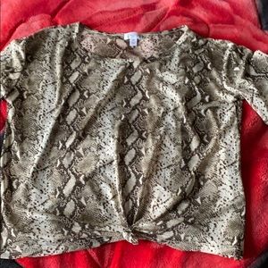 A snake mesh t-shirt